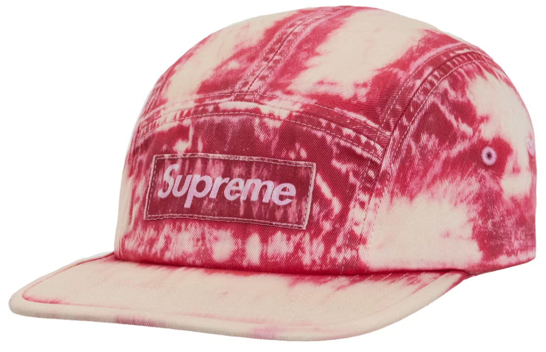 Supreme Bleached Chino Camp Cap Red ML