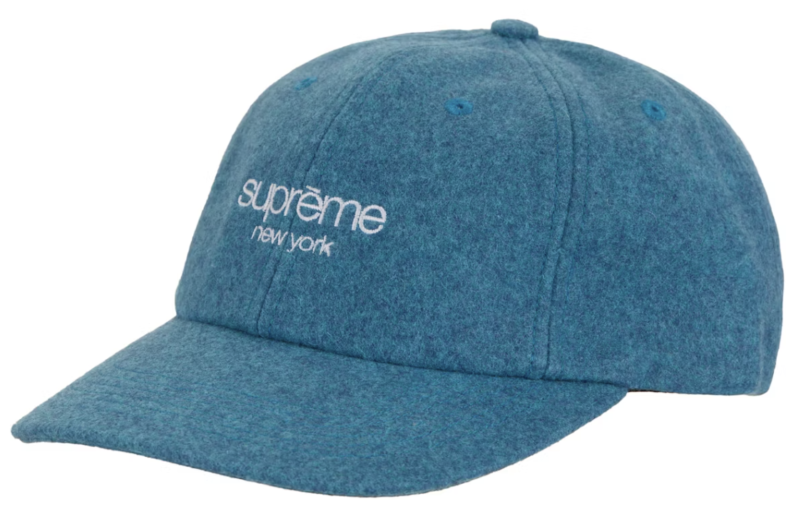 Supreme Waxed Wool 6-Panel Cyan DL