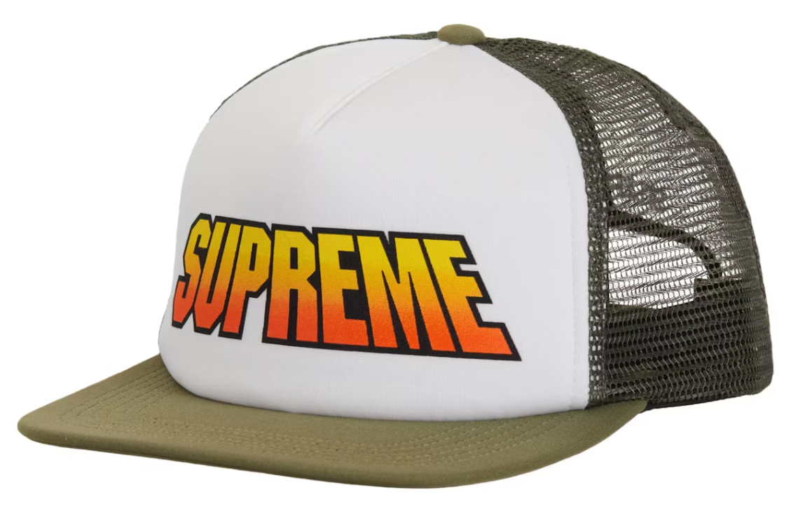 Supreme Gradient Mesh Back 5-Panel Olive ML