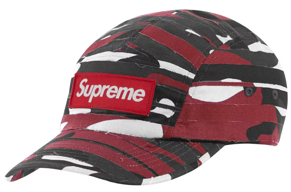 Supreme Layered Camo Camp Cap Red ML