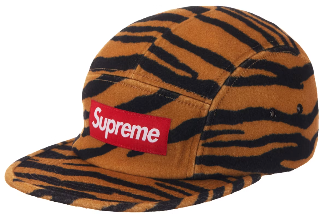 Supreme Wool Camp Cap FW19 Tiger Stripe DL