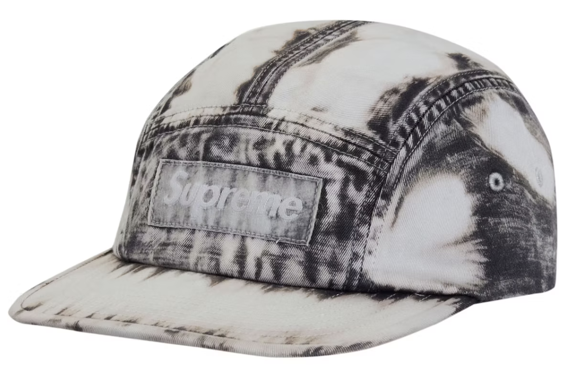 Supreme Bleached Chino Camp Cap Black ML
