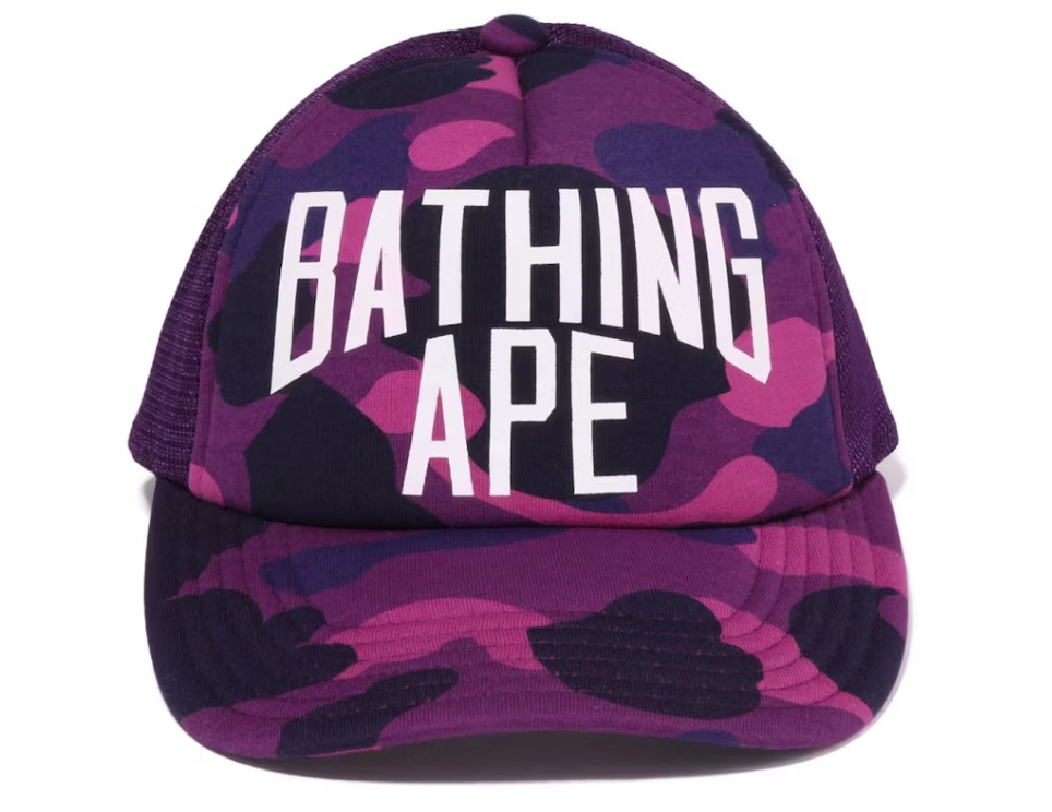 BAPE Color Camo Nyc Logo Mesh Cap (FW22) Purple ML