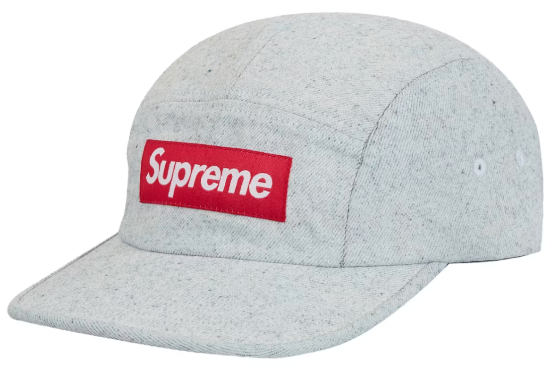 Supreme Coated Denim Camp Cap White DL