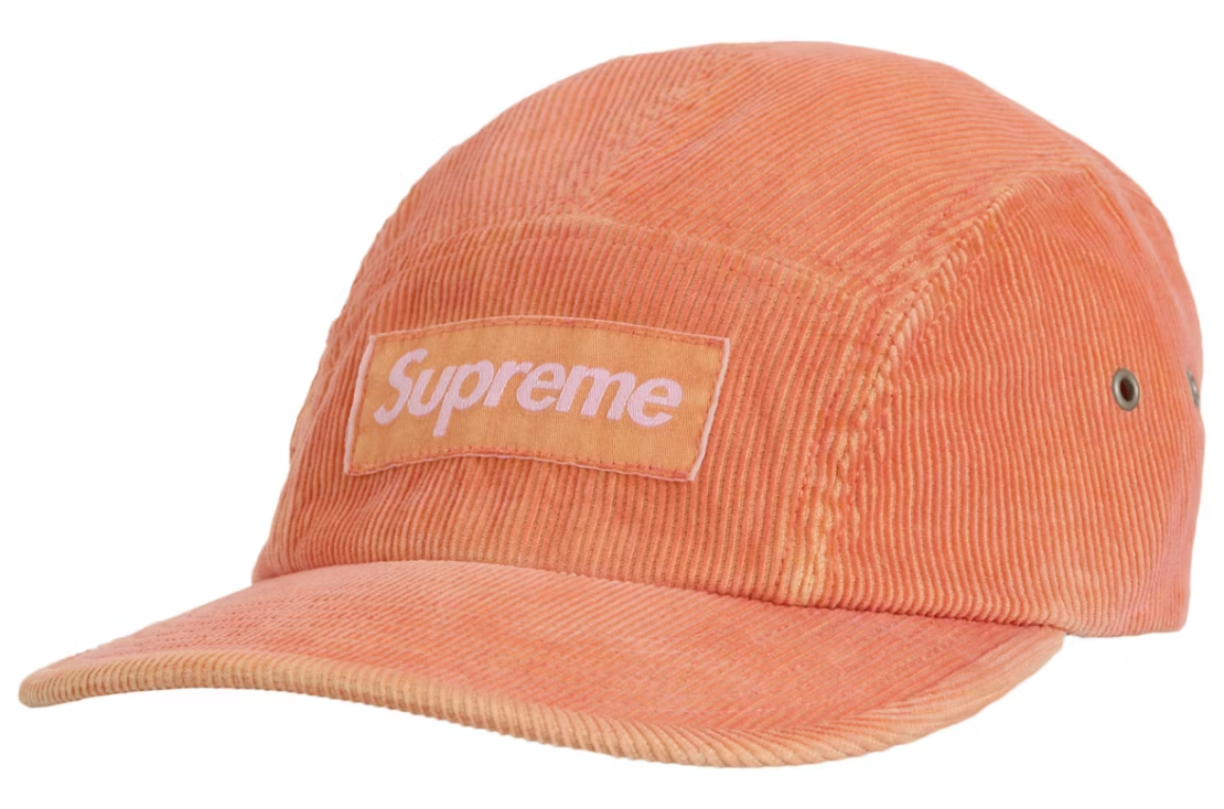 Supreme Corduroy Pocket Camp Cap Peach DL