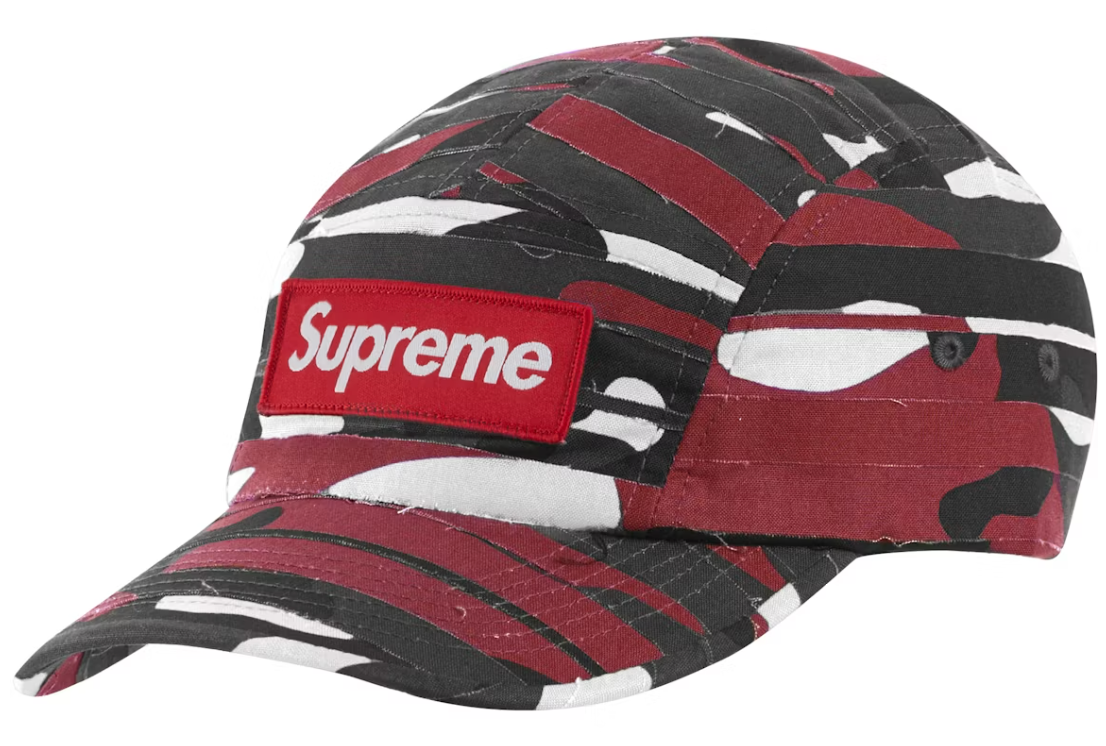 Supreme Layered Camo Camp Cap Red ML