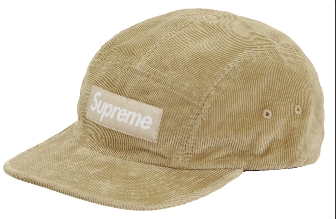 Supreme Corduroy Camp Cap (FW23) Beige DL