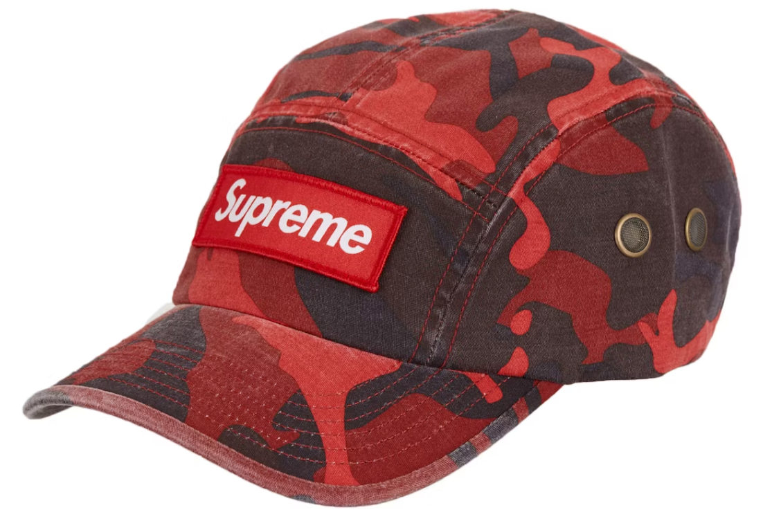 Supreme Military Camp Cap (SS23) Red Camo DL