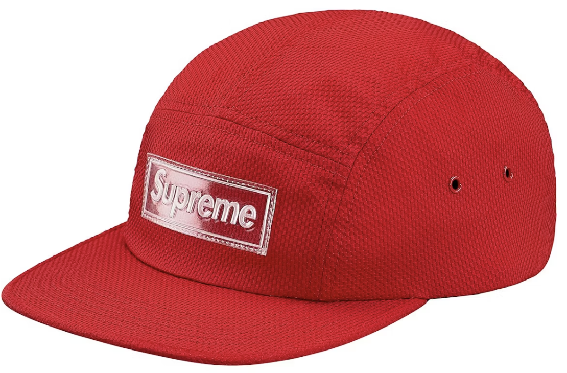Supreme Nylon Pique Camp Cap Red DL