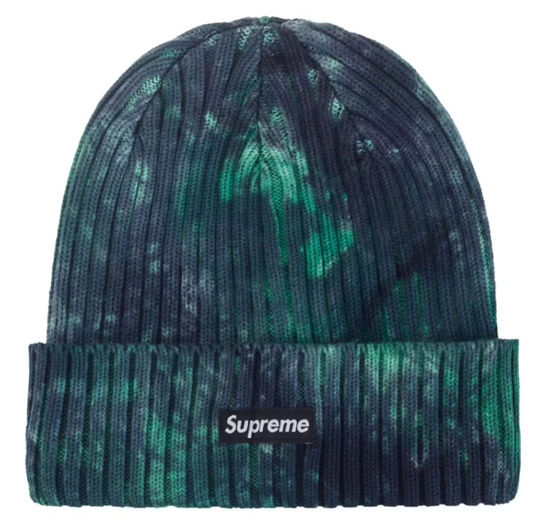 Supreme Overdyed Beanie (SS24) Splatter Green ML