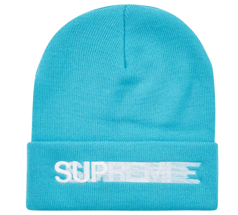 Supreme Motion Logo Beanie (SS23) Bright Blue DL
