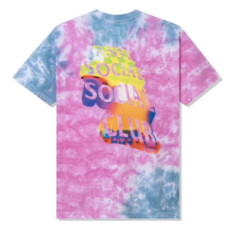 Anti Social Social Club Entheogen Tie Dye Tee Pink/Blue DL