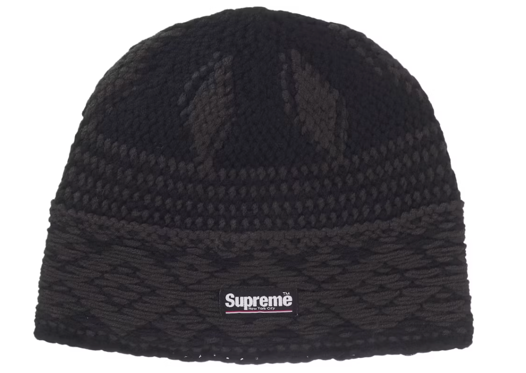 Supreme Diamond Beanie (FW25) Black AG