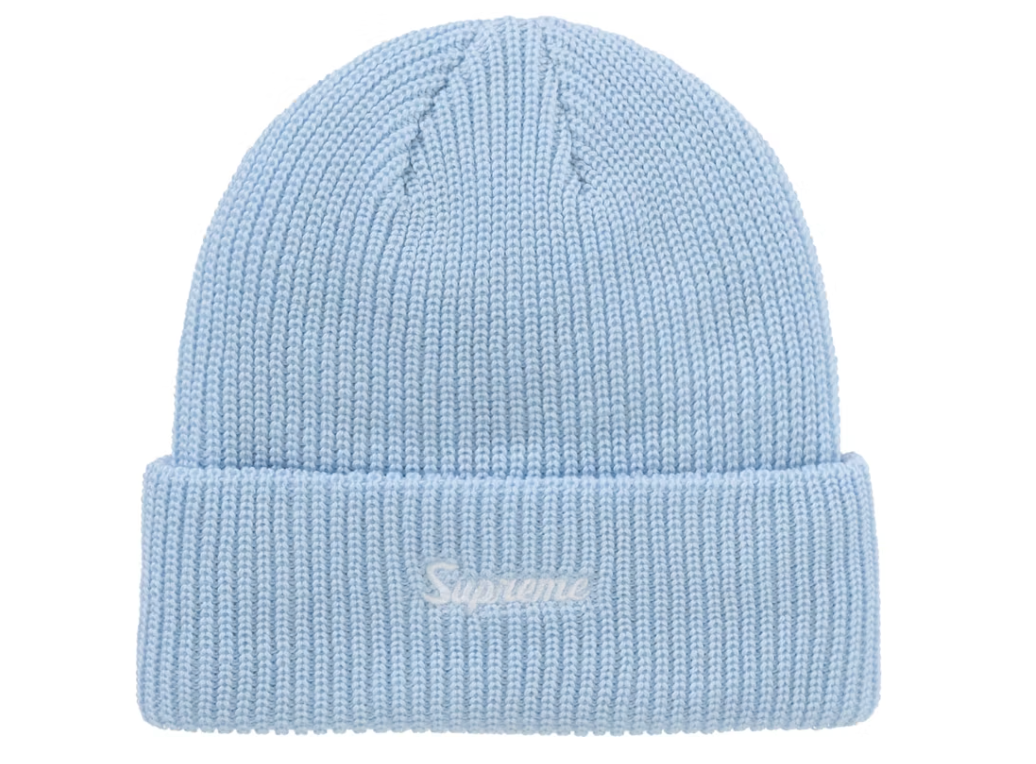 Supreme Loose Gauge Beanie (FW25) Light Blue AG