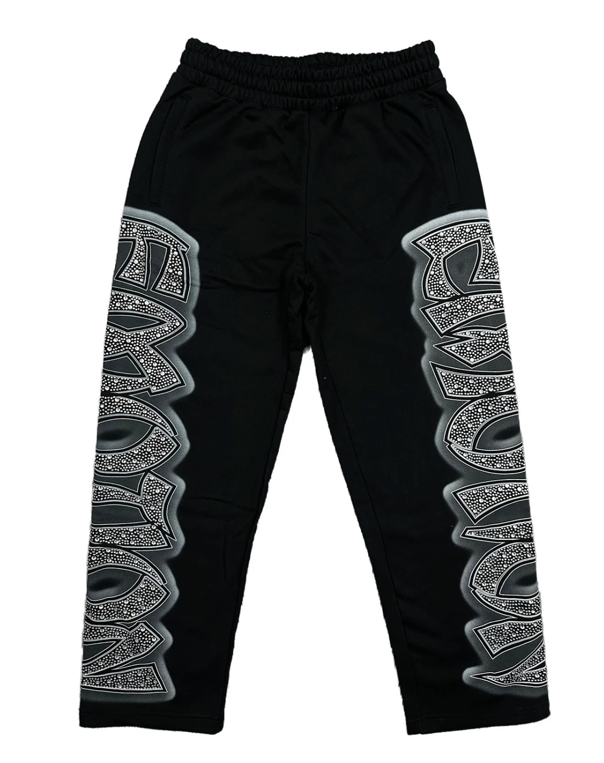 Mixed Emotion ‘Midnight’ Rhinestone Sweatpants FP