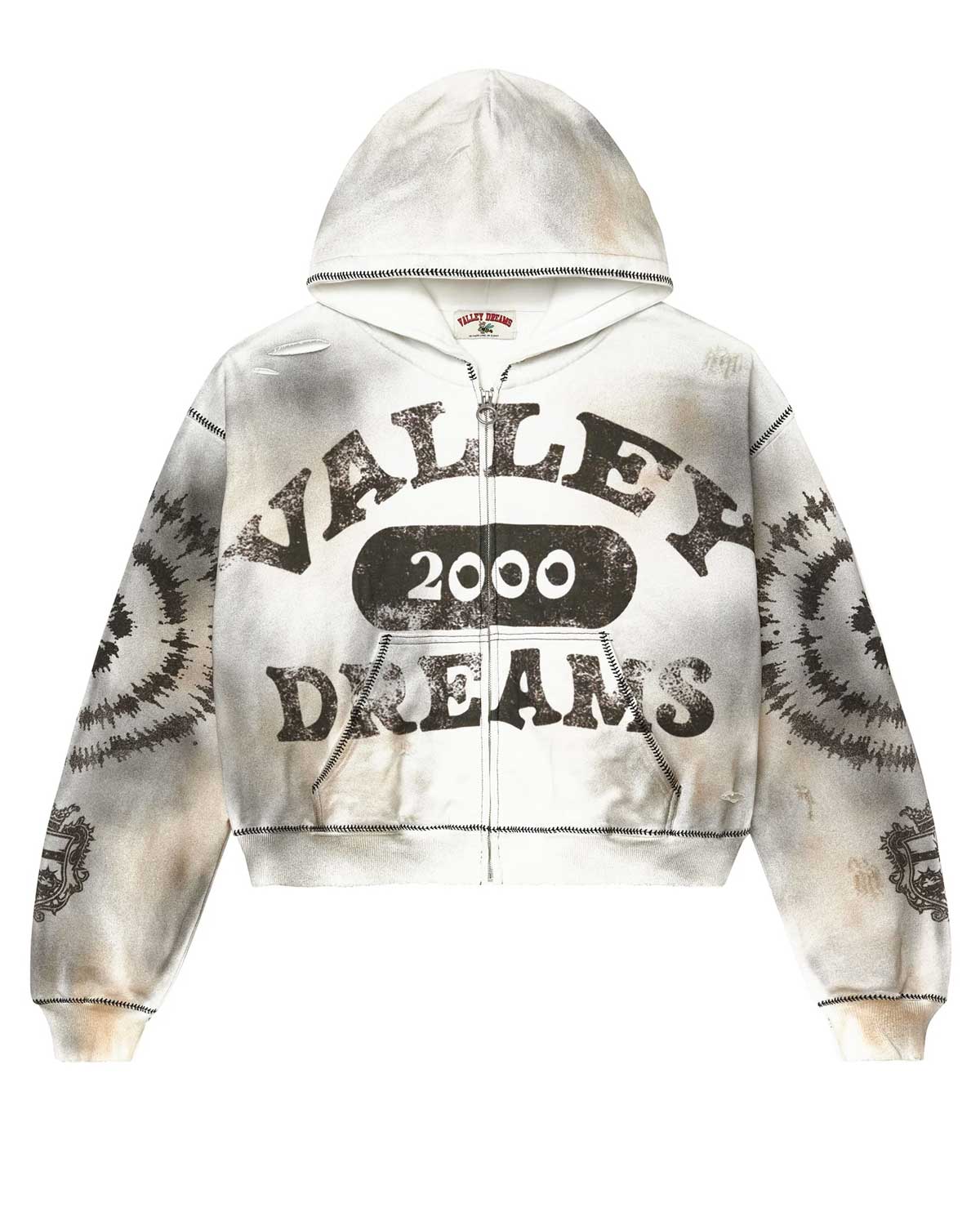 Vale Forever 2000 Spiral Hoodie Grey FP