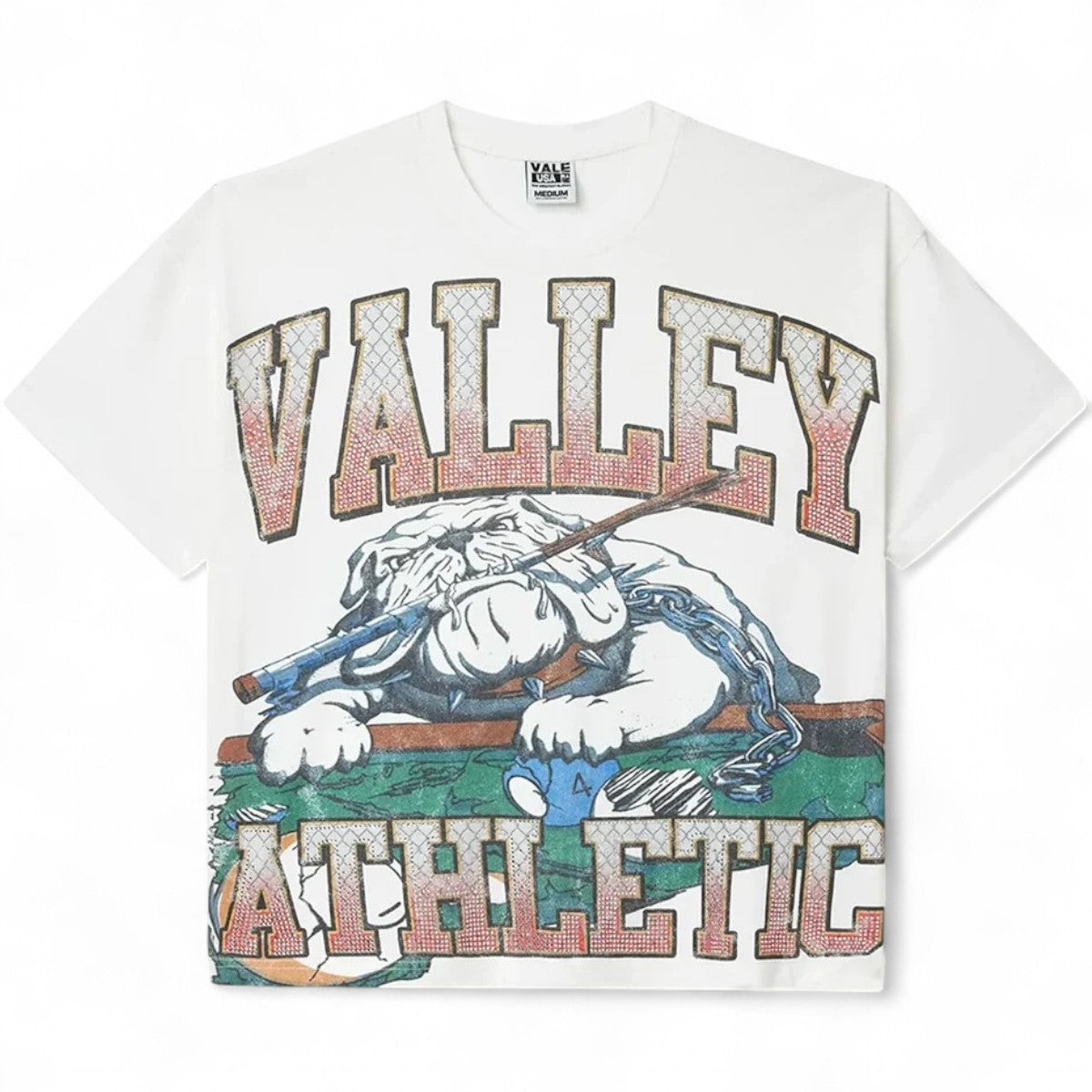 VALE White Polo Bling Tee
