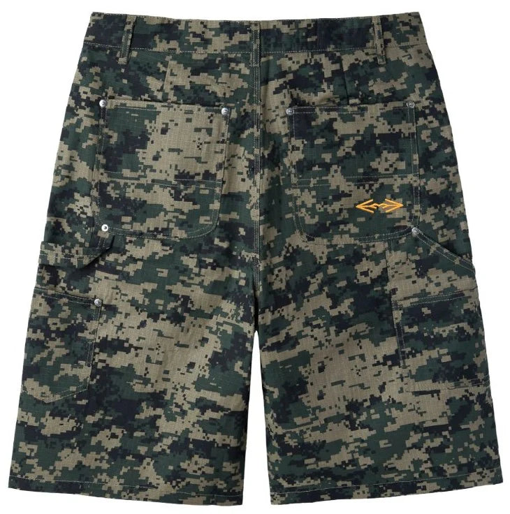 Happy Memories Don't Die HMDD DARK GREEN Digi Camo Shorts FP
