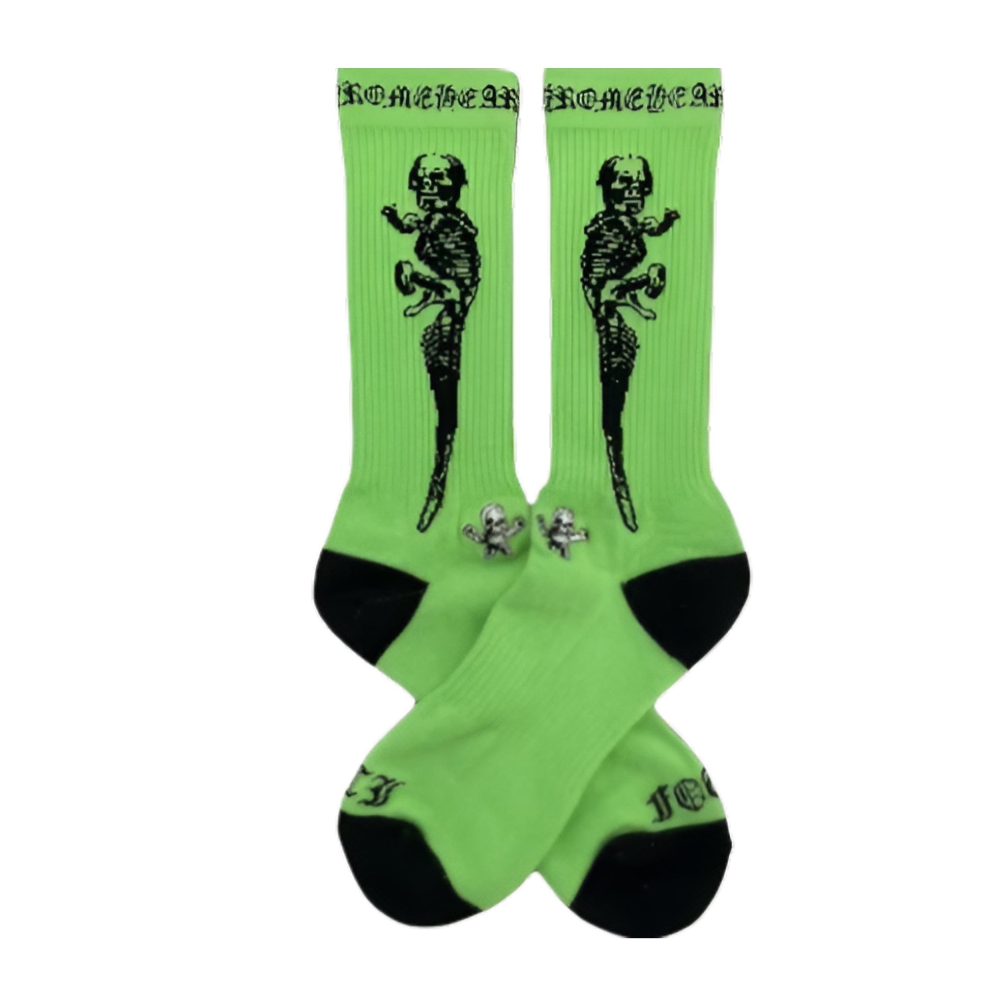 Chrome Hearts Foti Socks Neon Green ML